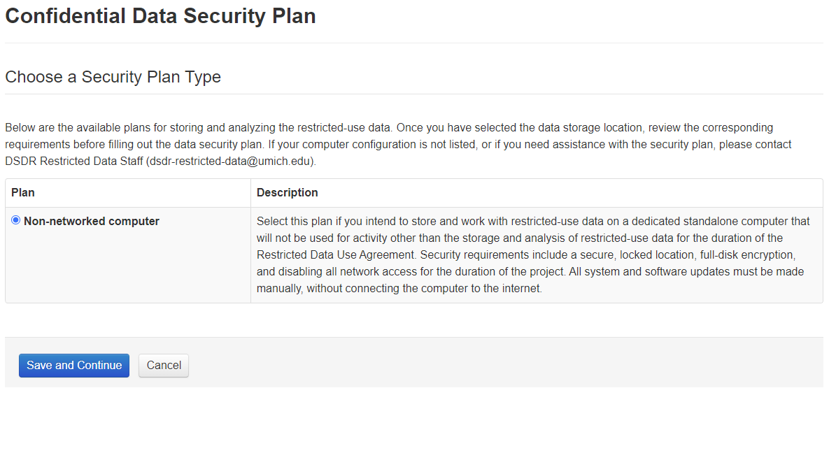 Confidential data security plan
